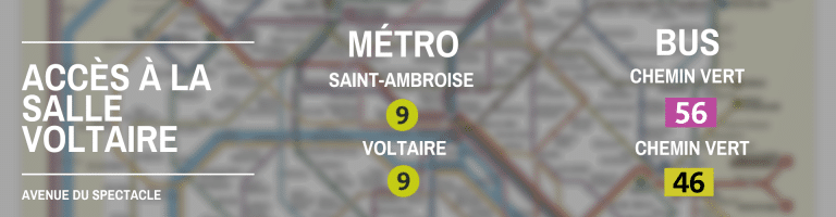 Accès à la salle Voltaire